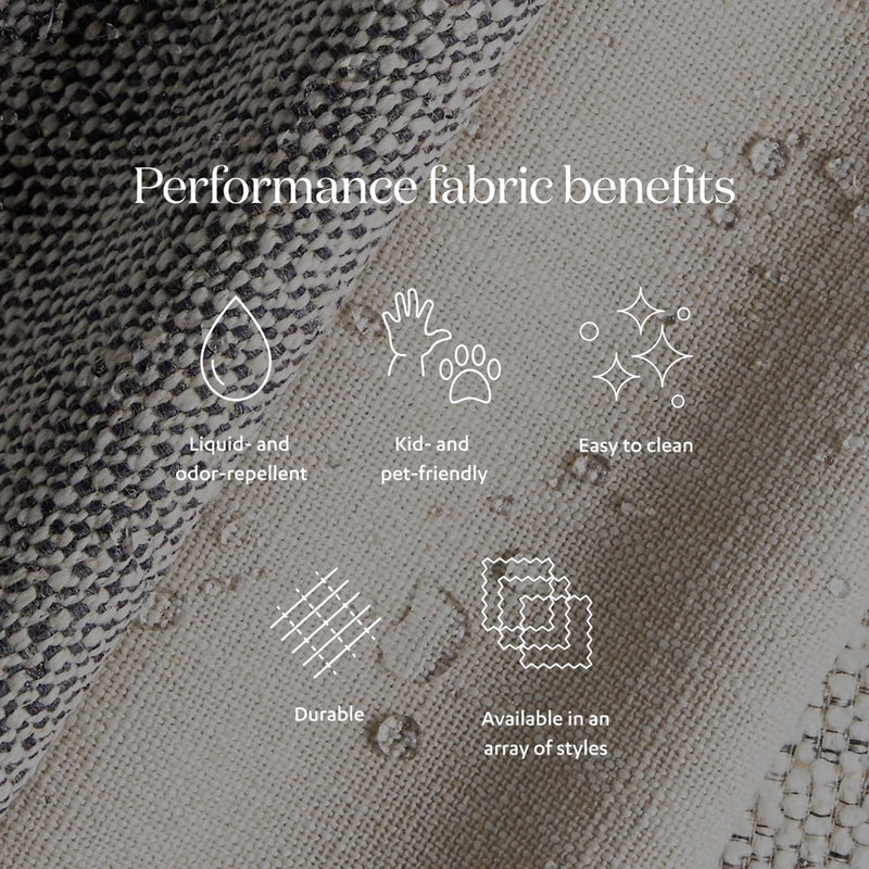 Boone Sofa performance fabric benefits