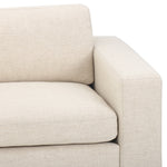 Boone Sofa Thames Cream close up view of right arm, seat and back 
