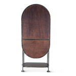 Bowery Tall Oval Bar Cabinet Back View
