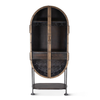 Bowery Tall Oval Bar Cabinet Front View