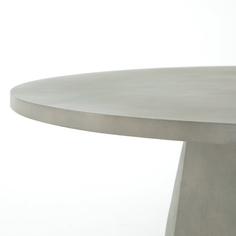 Bowman Outdoor Dining Table Rounded Edge Tabletop View