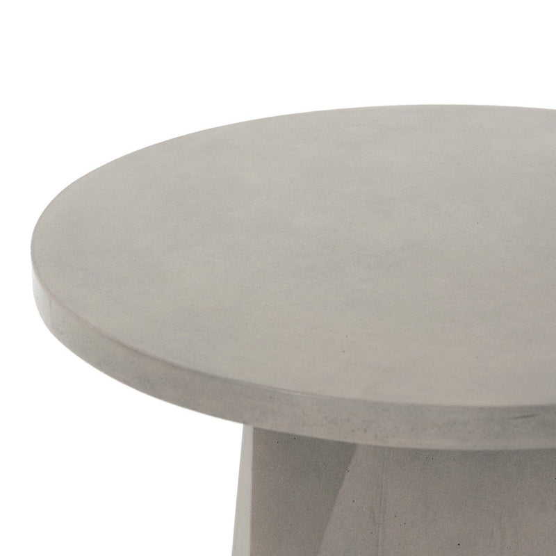 Bowman Outdoor End Table Rounded Edge Side View