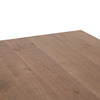 Four Hands Brennan Dining Table grey oak tabletop corner close up view
