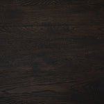 Brennan Black Oak Dining Table Wood Grain Detail