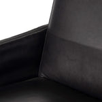 Brickel Dining Armchair Antique Black Top Grain Leather Seating 235171-004
