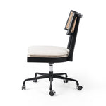 Britt Desk Chair Brushed Ebony Side View Four Hands