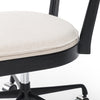 Britt Desk Chair Brushed Ebony Adjustable Seating Four Hands