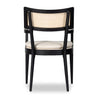 Britt Dining Armchair Brushed Ebony Back View Four Hands