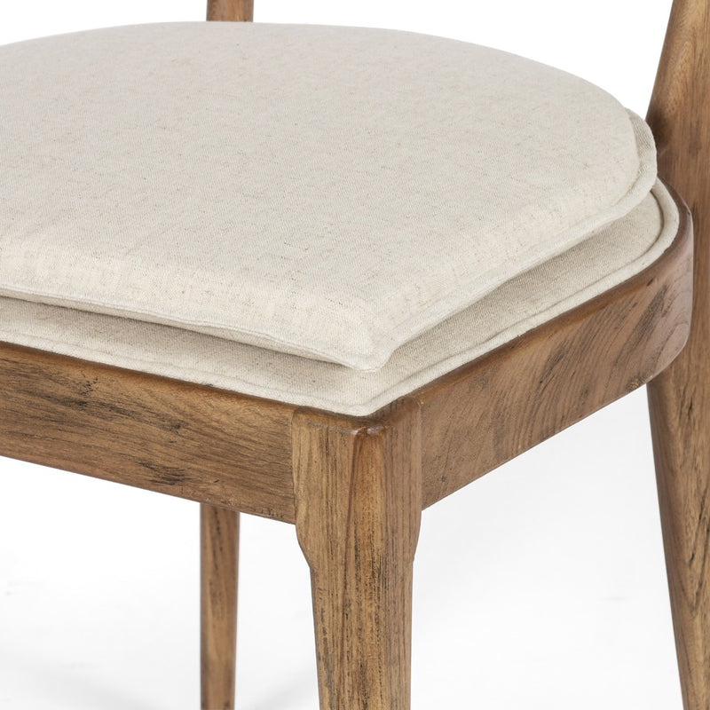 Britt Dining Chair - Cushion Attached with Velcro