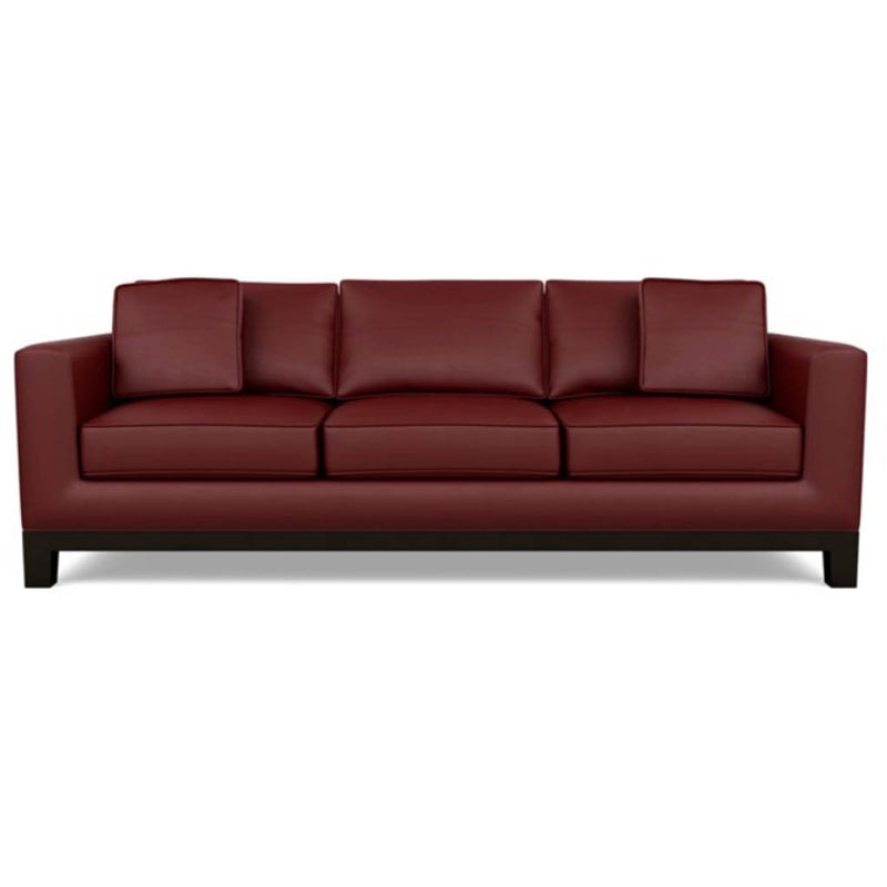 Brooke Leather Sofa by American Leather Bali Red Hibiscus