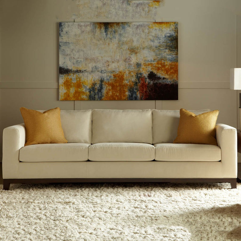American Leather Brook Three Seat Leather Sofa at Artesanos Design Collection