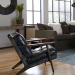 Brooks lounge chairs leather