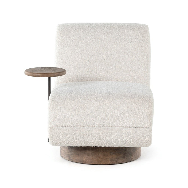 Bronwyn Swivel Chair w/ Table Front View