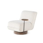 Bronwyn Swivel Chair w/ Table Angled View