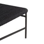 Bruno Outdoor Chair black finished aluminum