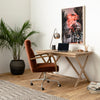 Bryson Desk Chair in styled room with desk