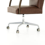 Bryson Desk Chair Havana Brown Stainless Steel Base 105577-007
