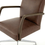 Bryson Desk Chair Havana Brown Solid Nettlewood Arms Four Hands