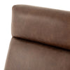 Four Hands Bryson Desk Chair Havana Brown Top Grain Leather Backrest
