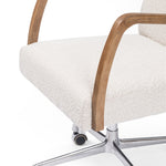 Bryson Desk Chair Knoll Natural Solid Nettlewood Arms Four Hands