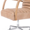 Bryson Desk Chair Palermo Stainless Steel Base Four Hands