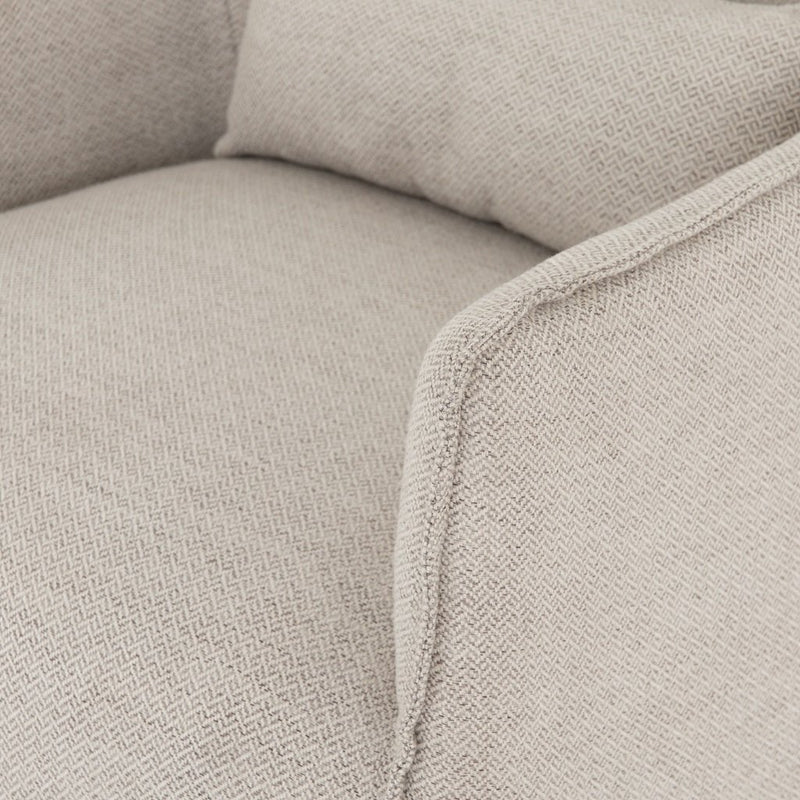 Kimble Swivel Chair - Noble Platinum Lumbar Cushion Detail
