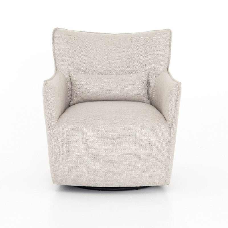 Kimble Swivel Chair - Noble Platinum Front View