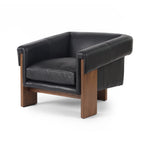 Cairo Chair Harrison Black Angled View Four Hands