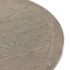 Caldwell Stone Coffee Table Weathered Blonde Oak Rounded Top View Four Hands