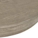 Four Hands Caldwell Stone Coffee Table Weathered Blonde Oak Rounded Edge Detail
