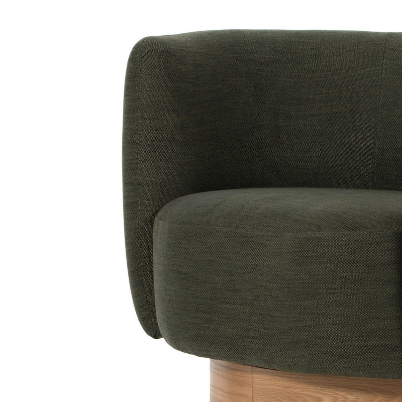 Calista Swivel Chair Modern Moss