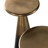 Cameron Accent Tables Brass Tabletops