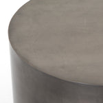 Cameron End Table Ombre Pewter Rounded Edge Detail