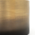 Cameron End Table - Antique Brass Finish Highlights Iron