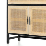 Caprice Bar Cabinet Woven Cane