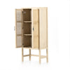 Caprice Narrow Cabinet Natural Mango Open Cabinets
