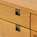 Carlisle Desk Natural Oak Brass Pulls 224163-002
