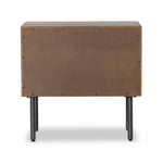 Carlisle Nightstand Russet Oak Back View Four Hands