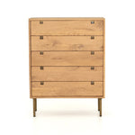 Carlisle 5 Drawer Oak Dresser Four Hands IFAL-029 Front View