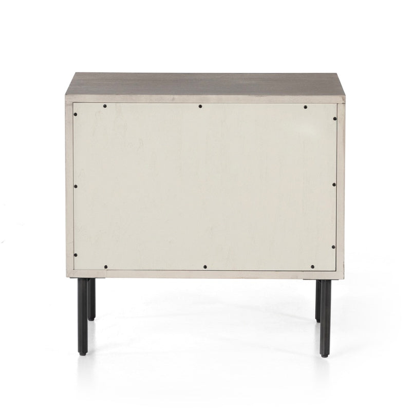 Carly 2 Drawer Nightstand back view