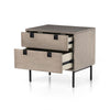 Carly 2 Drawer Nightstand drawers opened view