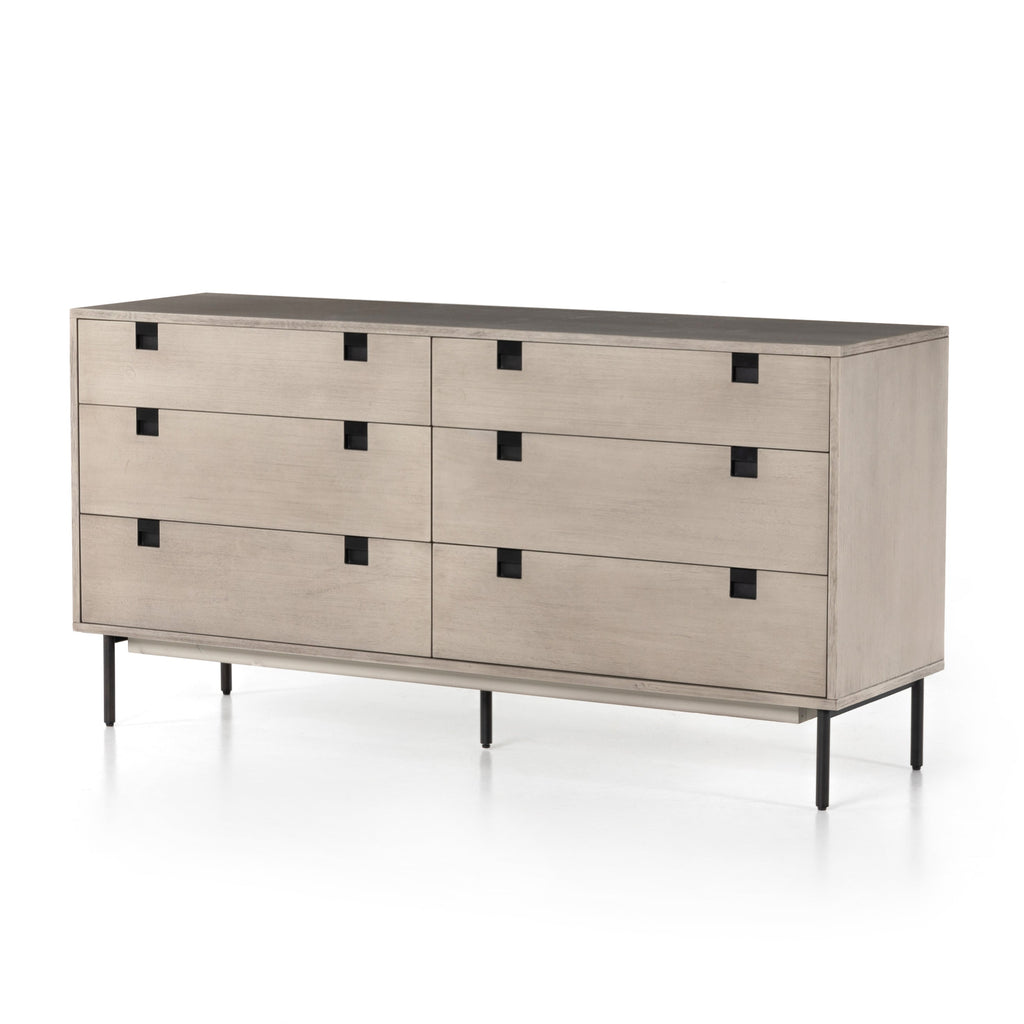 Four Hands Carly 6 Drawer Dresser Grey Wash