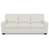 Carson Three Seat Leather Sofa by American Leather in Bali Cloud