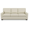 Carson Three Seat Leather Sofa by American Leather in Bali Cream