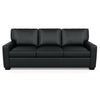 Carson Three Seat Leather Sofa by American Leather in Capri Onyx