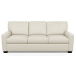 Carson Three Seat Leather Sofa by American Leather in Capri Sand Dollar