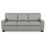 Carson Three Seat Leather Sofa by American Leather in Capri Thundercloud