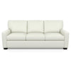 Carson Three Seat Leather Sofa by American Leather in Capri White