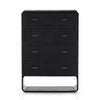 Caspian 4 Drawer Dresser Black Ash Veneer Front View 231264-002
