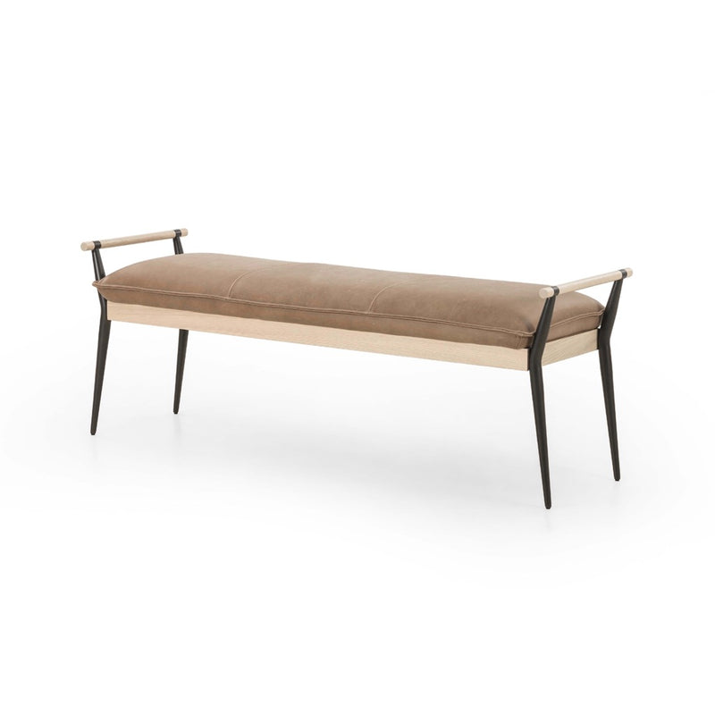 Charlotte Bench Palermo Drift Angled View 108543-002
